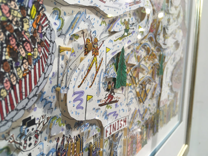 "Mountains of Fun" inkl. Rahmung | James Rizzi