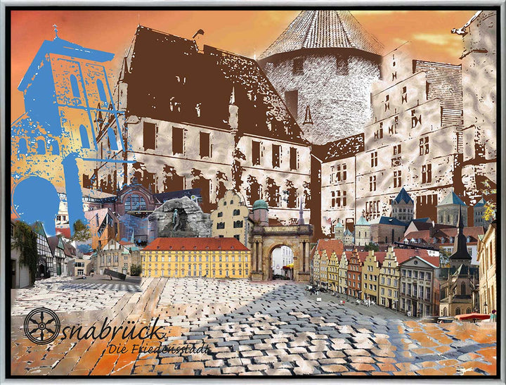 Osnabrück - Die Friedensstadt (OSB-31 ohne Auto) I Giclee auf Holzkeilrahmen