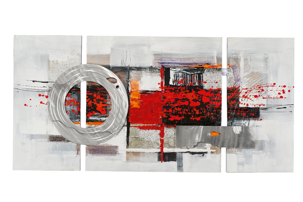 Kreis in Silber und Rot