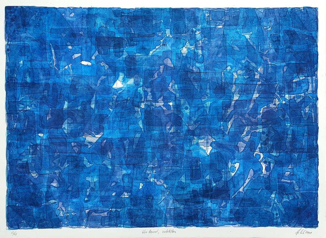 "über Grund, violettblau" | Tiemo Schröder