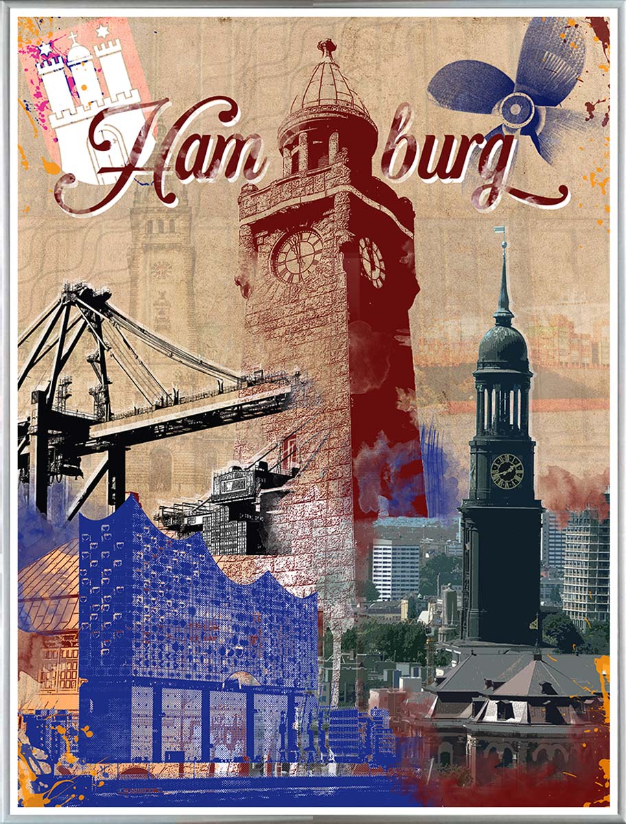Vintage Hamburg Collage