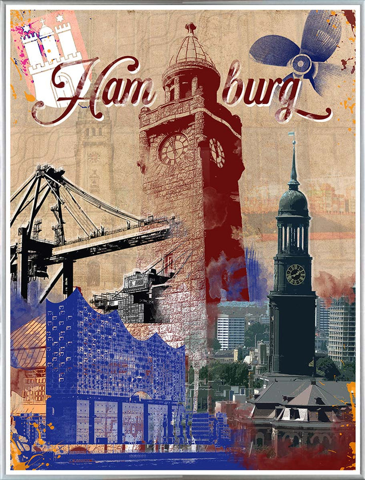 Vintage Hamburg Collage