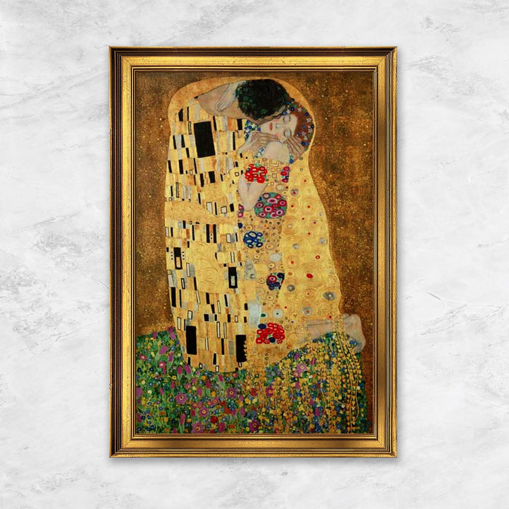 "Ausschnitt aus Der Kuss" | Gustav Klimt