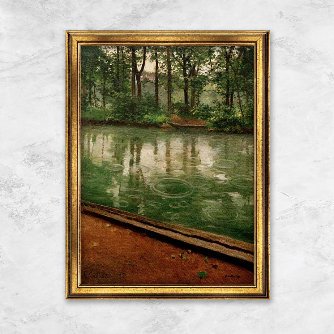 "L'Yerres, effet de pluie" | Gustave Caillebotte