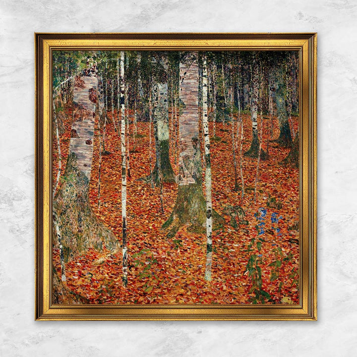 "Birkenwald im Herbst." | Gustav Klimt