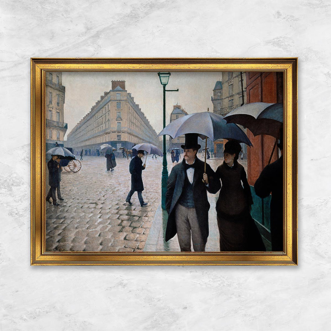 "Straße in Paris bei Regen" | Gustave Caillebotte