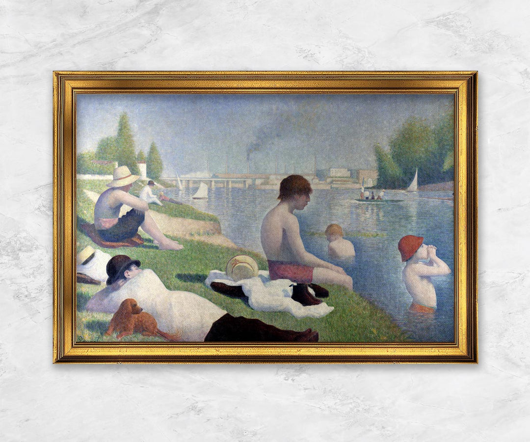 "Eine Badestelle bei Asnières" | Georges Seurat