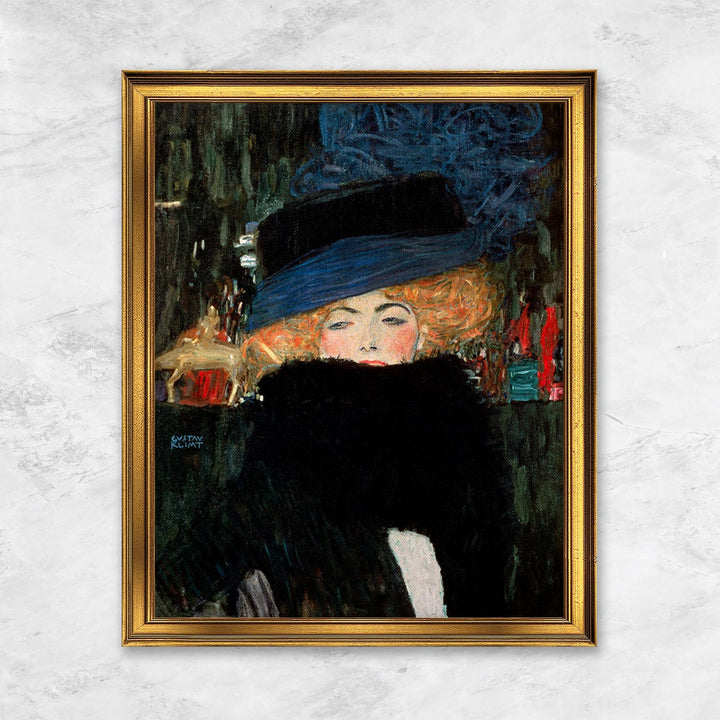 "Dame mit Hut und Boa" | Gustav Klimt