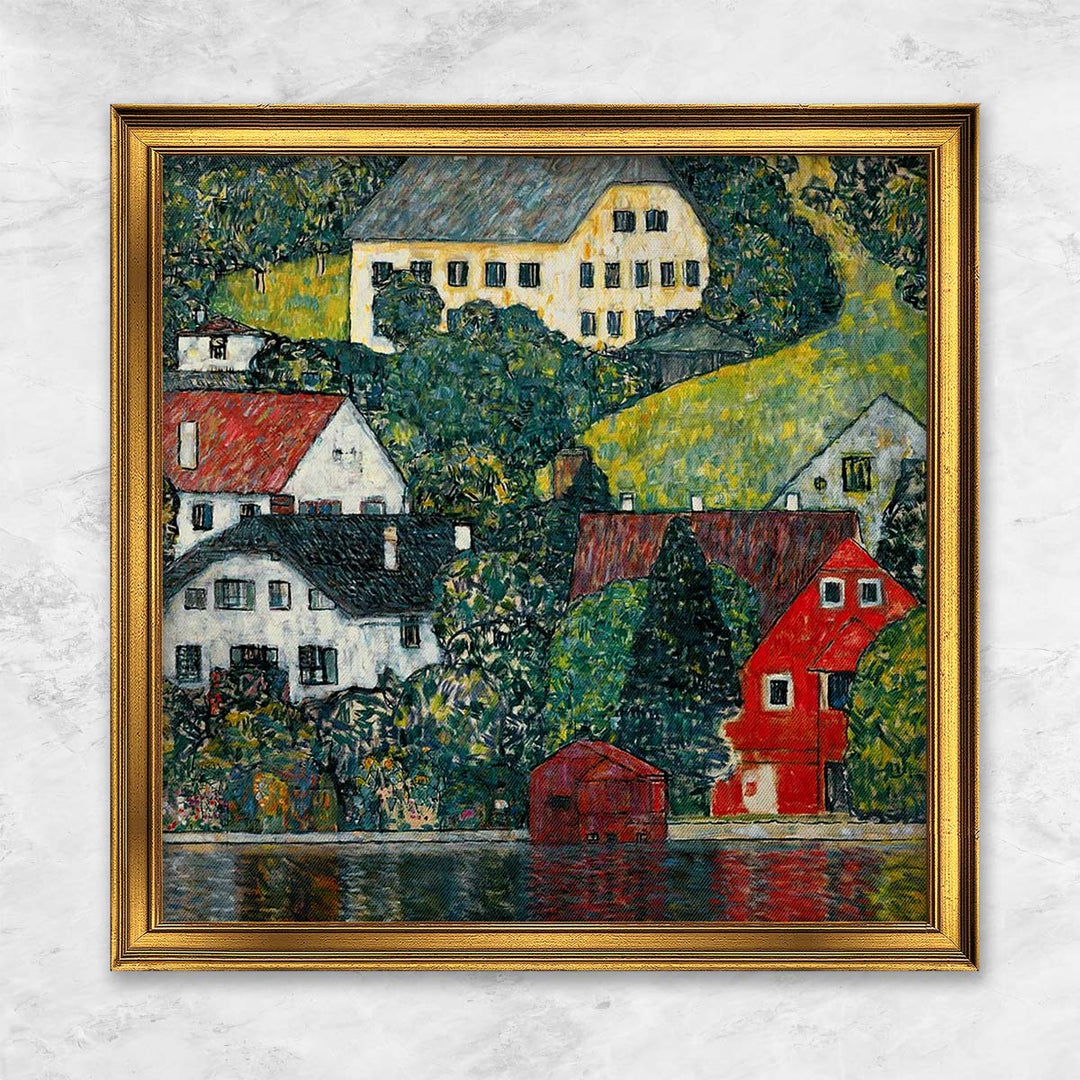 "Häuser in Unterach am Attersee" | Gustav Klimt