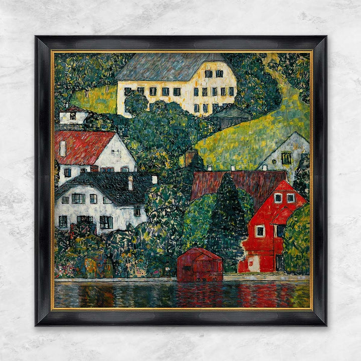 "Häuser in Unterach am Attersee" | Gustav Klimt