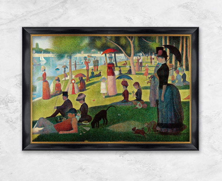 "Ein Sonntagnachmittag auf der Insel La Grande Jatte (Ohne Rand)" | Georges Seurat