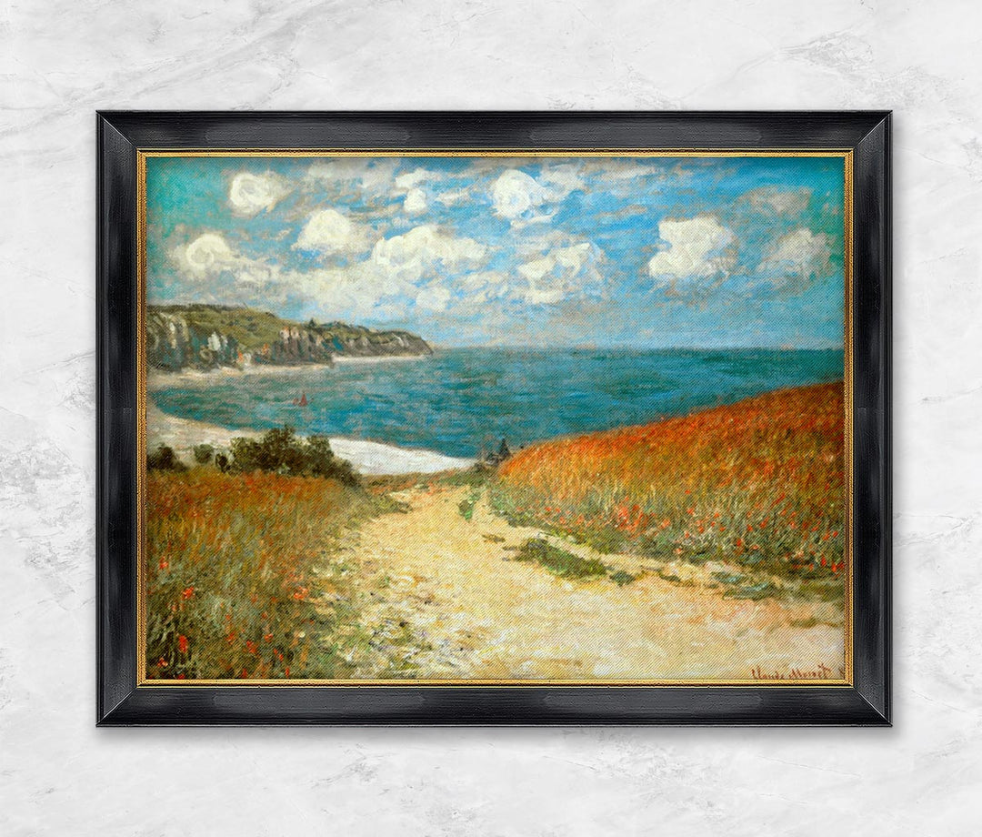 "Strandweg zwischen Weizenfeldern bei Pourville" | Claude Monet