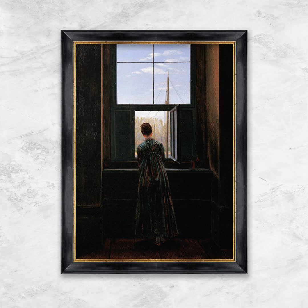 "Frau am Fenster" | Caspar David Friedrich