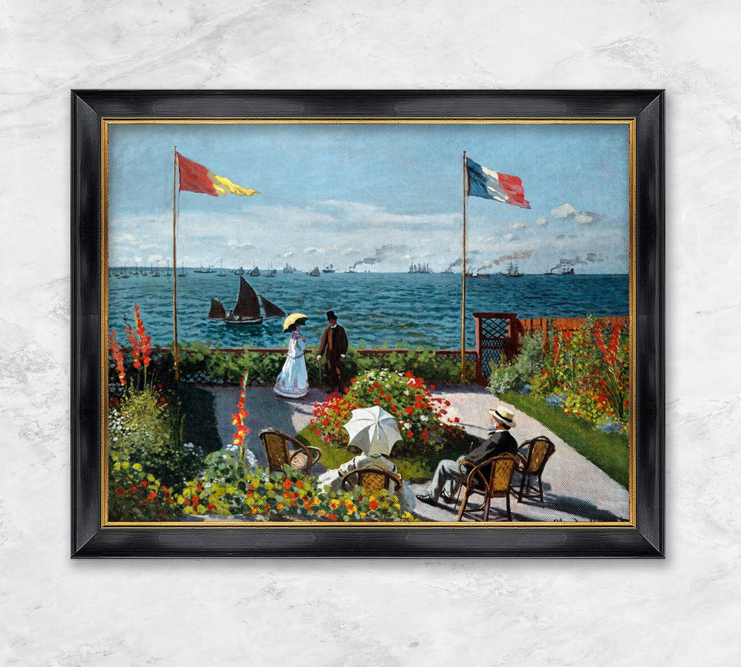 "Die Terrasse am Meeresufer von Sainte" |  Adresse - Claude Monet