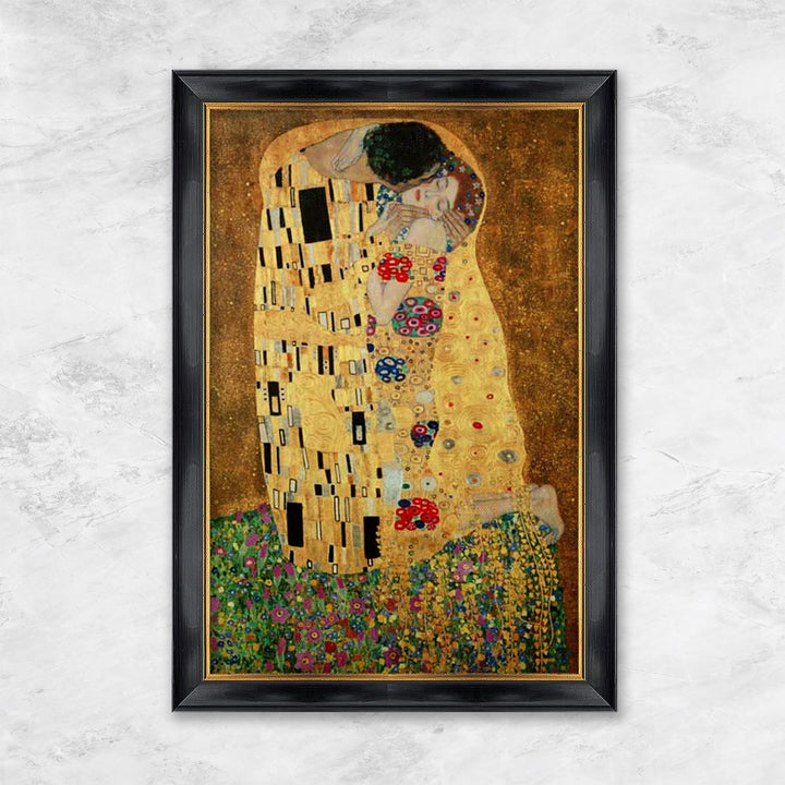 "Ausschnitt aus Der Kuss" | Gustav Klimt