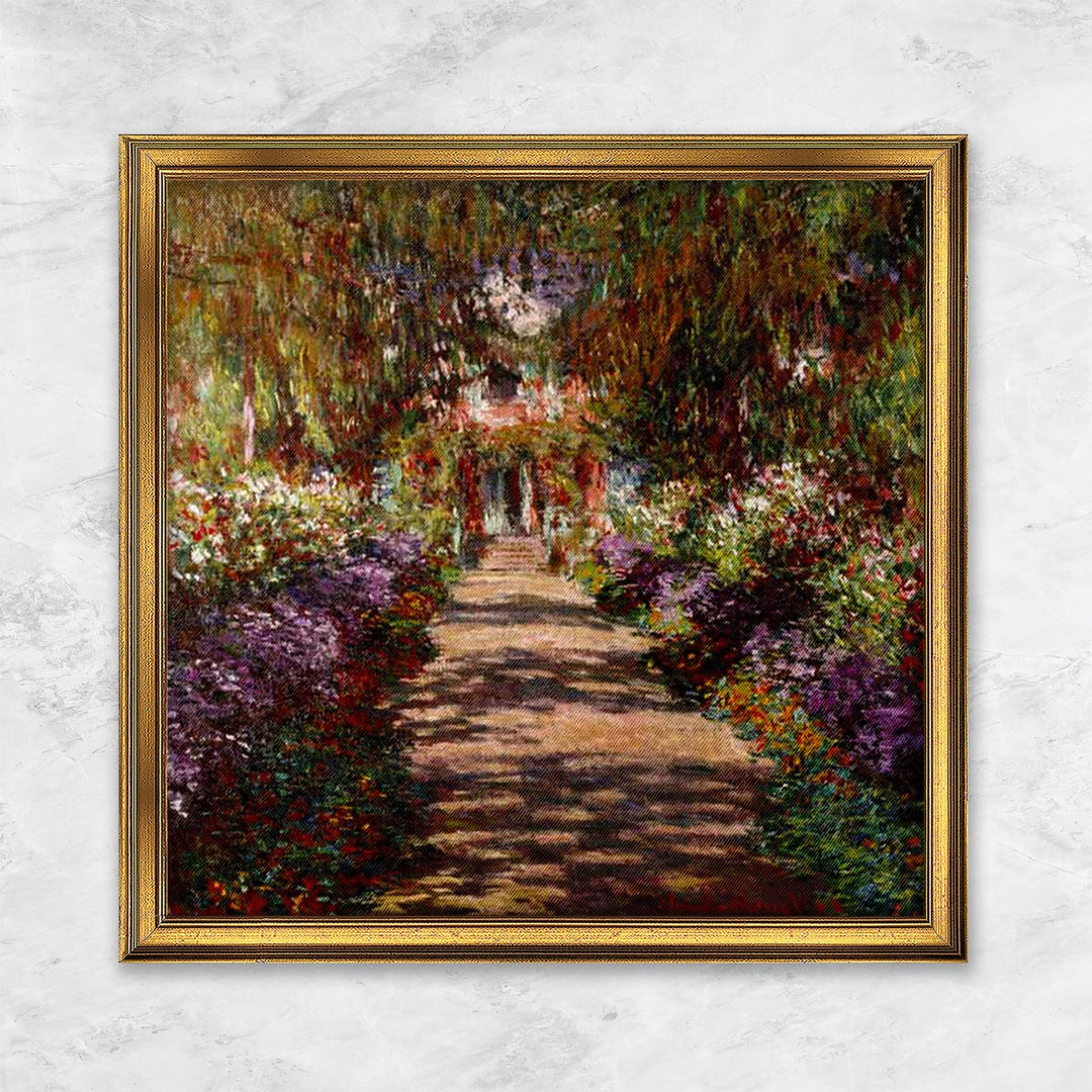"Allee in Giverny (Auch Gartenweg genannt)" | Claude Monet