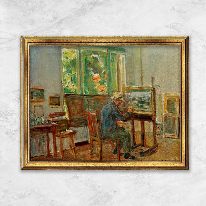 "Der Künstler in seinem Atelier in Wannsee" | Max Liebermann