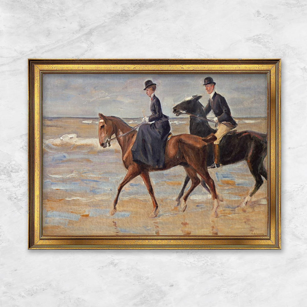 "Reiter und Reiterin am Strand" | Max Liebermann