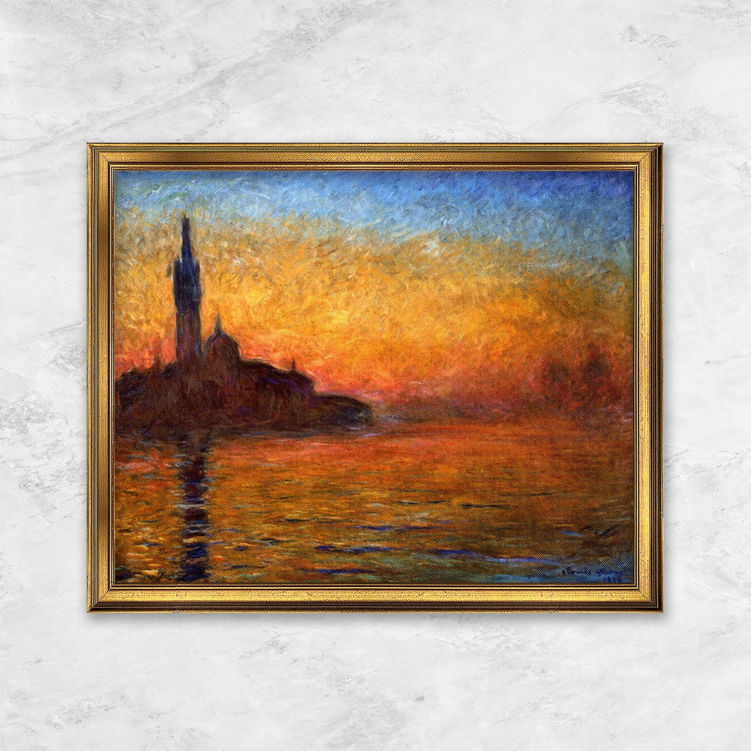 "Bei Sonnenuntergang in Venedig" | Claude Monet