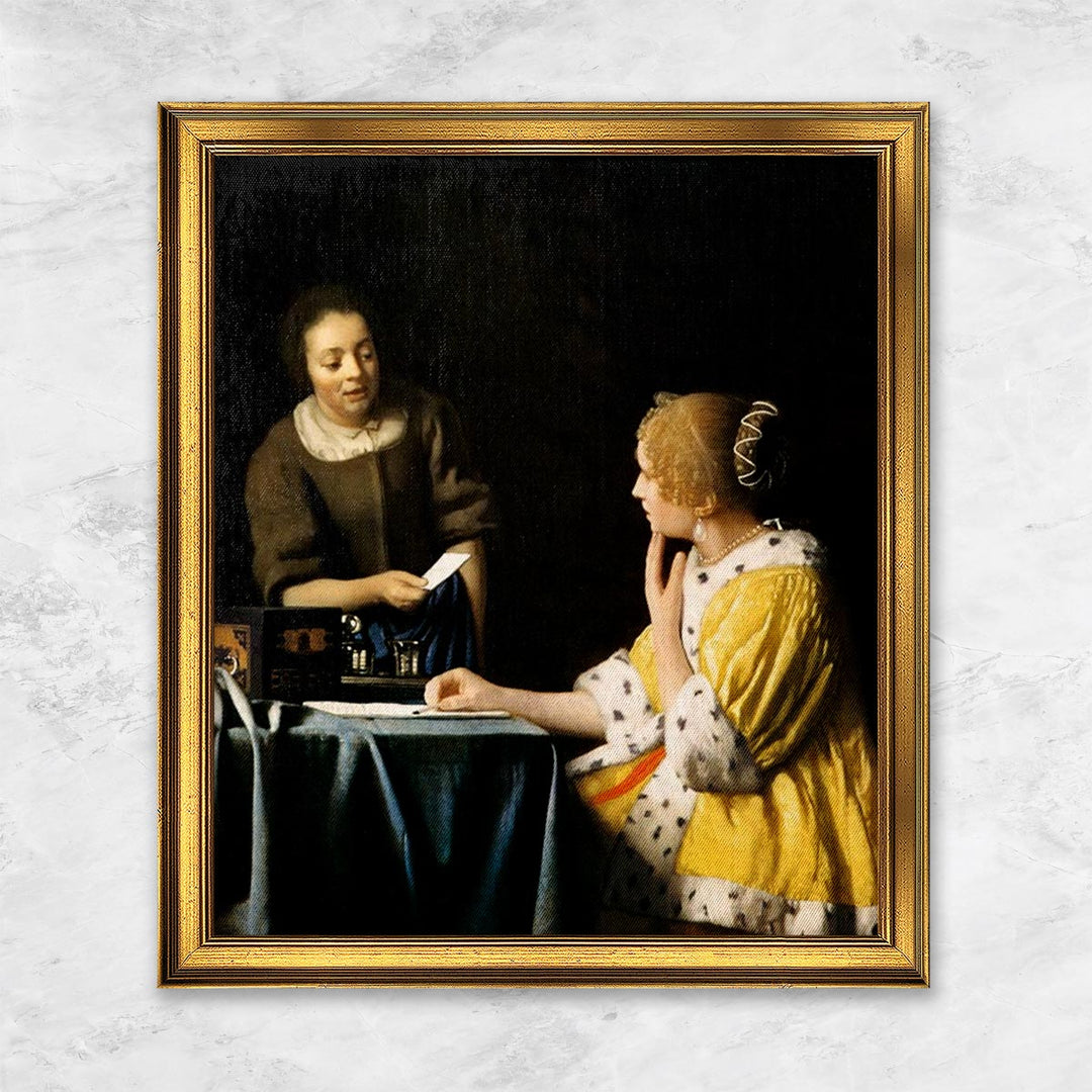 "Dame mit Dienstmagd und Brief" | Johannes Vermeer