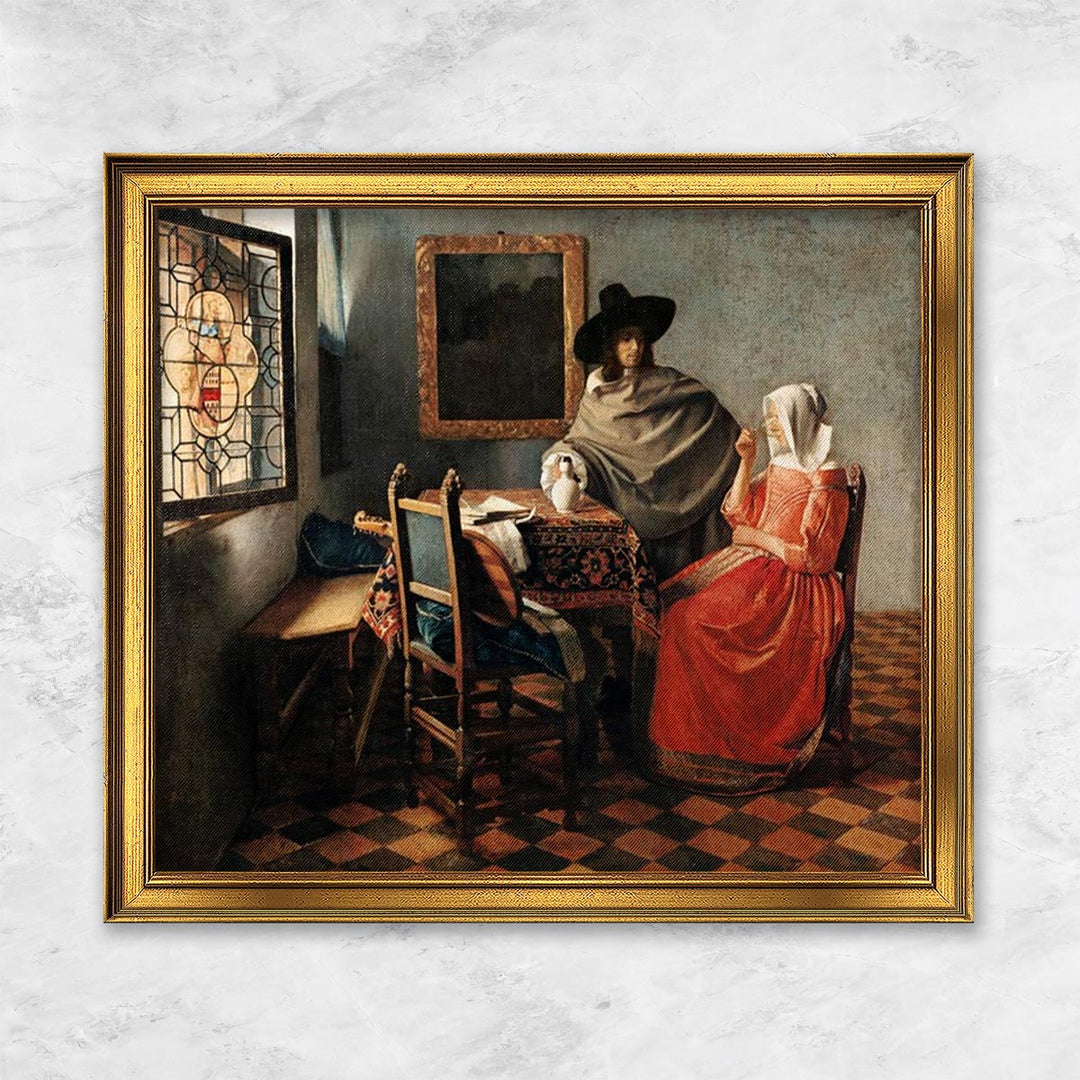 "Herr und Dame beim Wein" | Johannes Vermeer