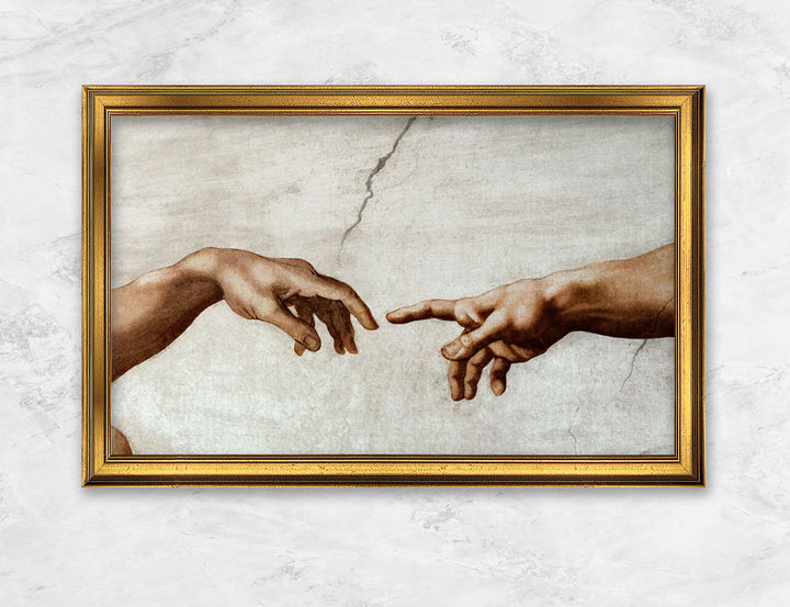 "Ausschnitt aus Die Erschaffung Adams" | Michelangelo Buonarroti