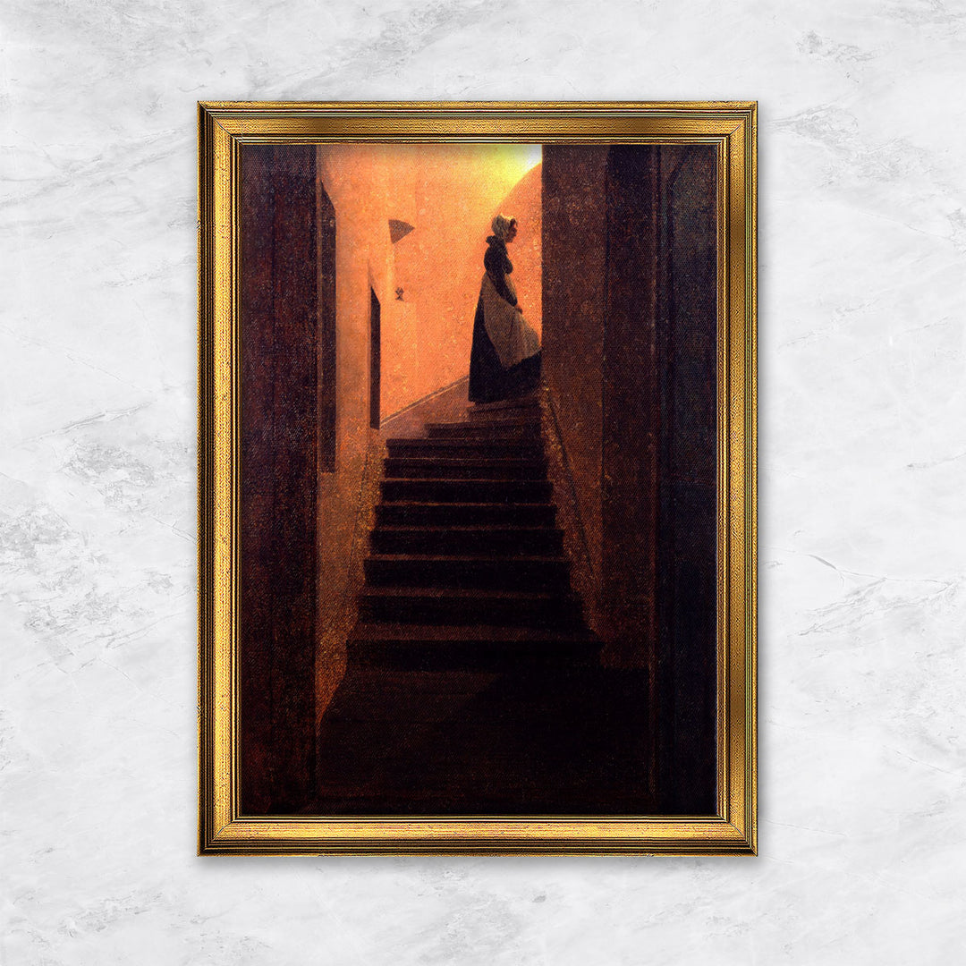 "Caroline auf der Treppe" | Caspar David Friedrich