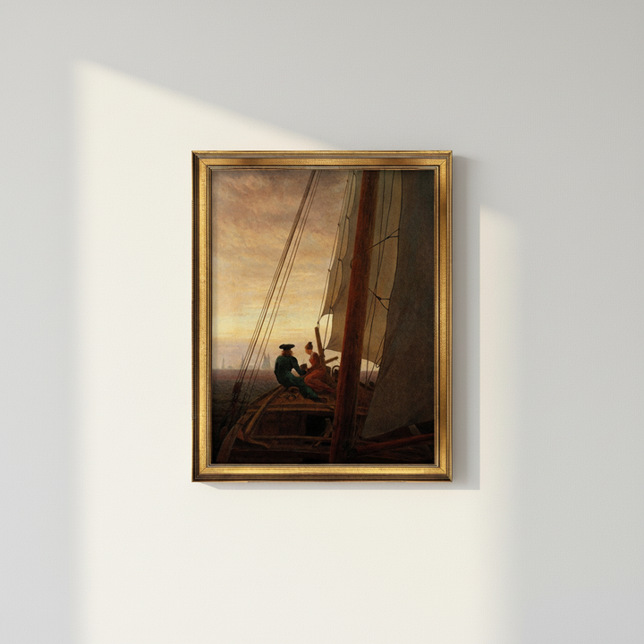 "Auf dem Segler" | Caspar David Friedrich