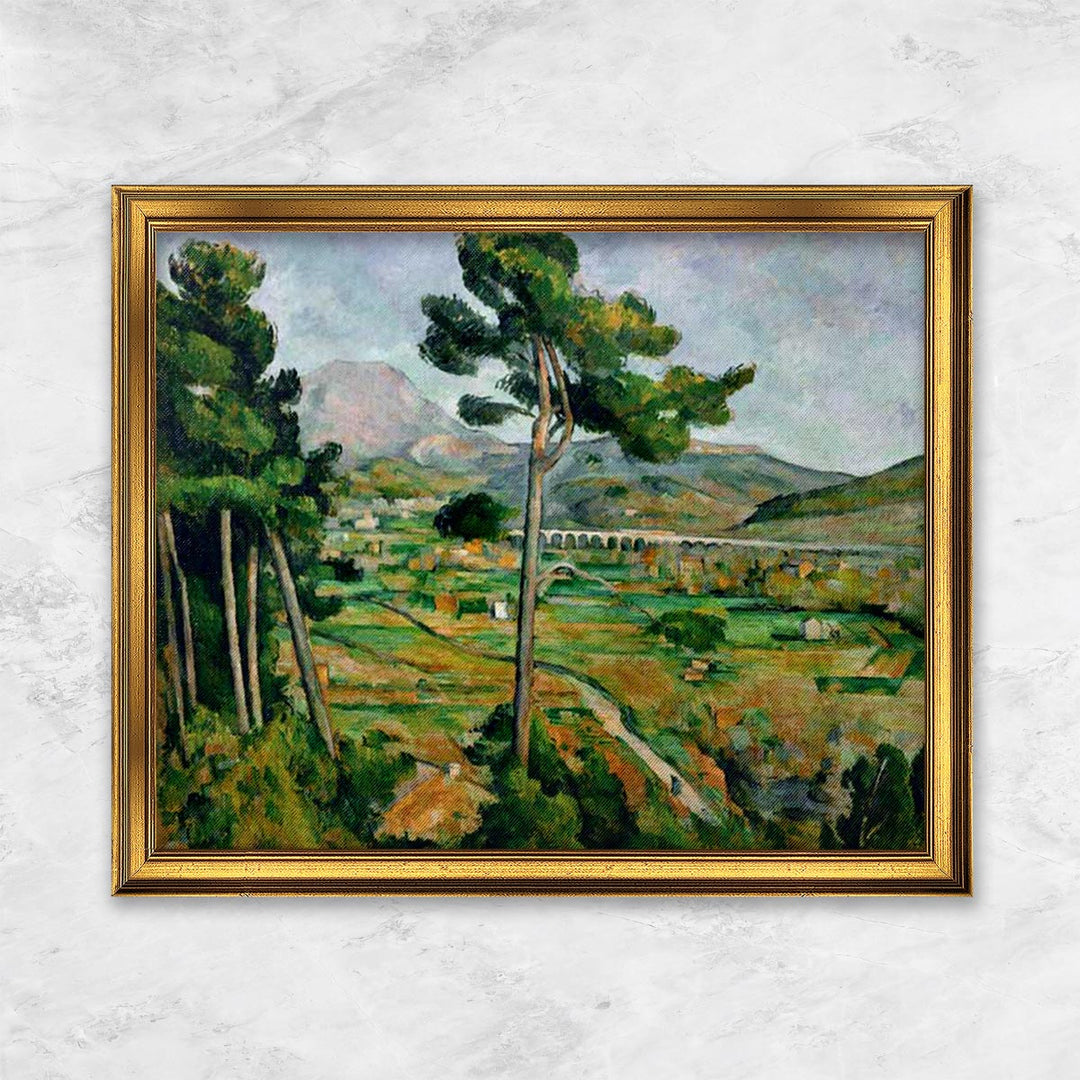 "Landschaft mit Viadukt - Mont Sainte-Victoire" | Paul Cézanne