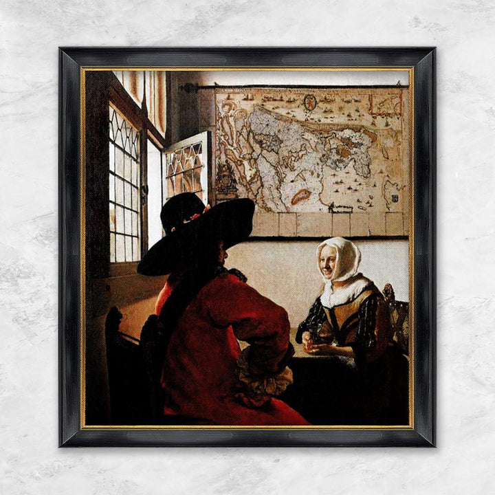 "Der Soldat und das lachende Mädchen" | Johannes Vermeer