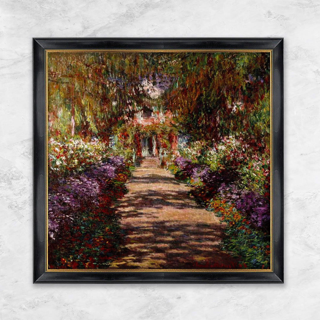 "Allee in Giverny (Auch Gartenweg genannt)" | Claude Monet