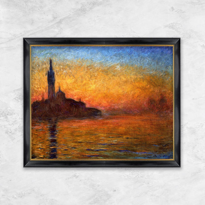 "Bei Sonnenuntergang in Venedig" | Claude Monet