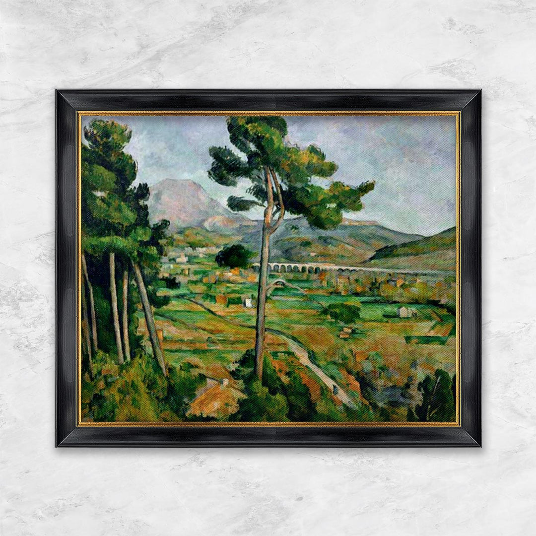 "Landschaft mit Viadukt - Mont Sainte-Victoire" | Paul Cézanne