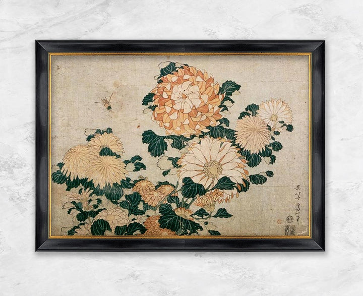 "Chrysanthemums" | Katsushika Hokusai