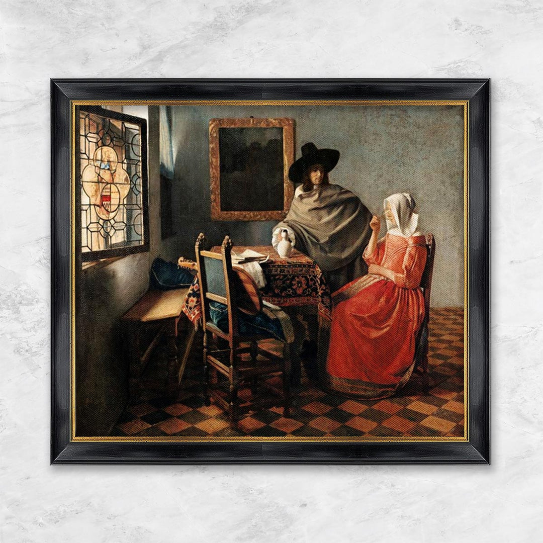 "Herr und Dame beim Wein" | Johannes Vermeer