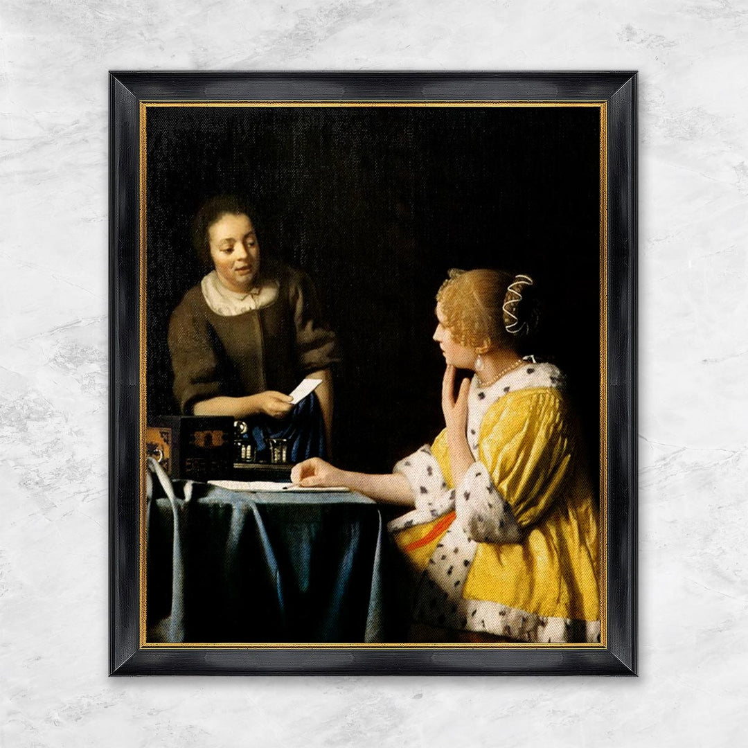 "Dame mit Dienstmagd und Brief" | Johannes Vermeer