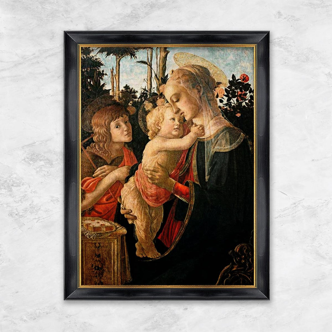 "Madonna mit Kind und dem Johannesknaben" | Sandro Botticelli