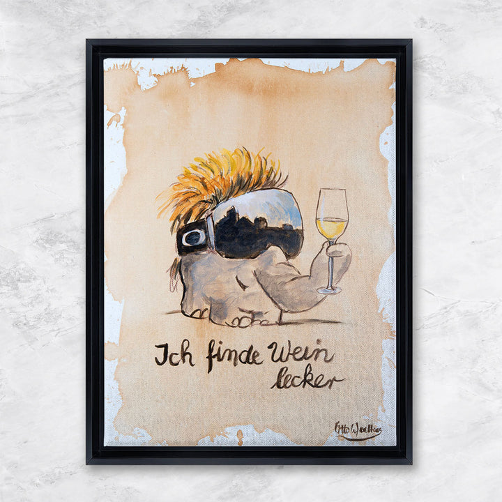 "Ich finde Wein lecker" | Otto Waalkes Giclée Original