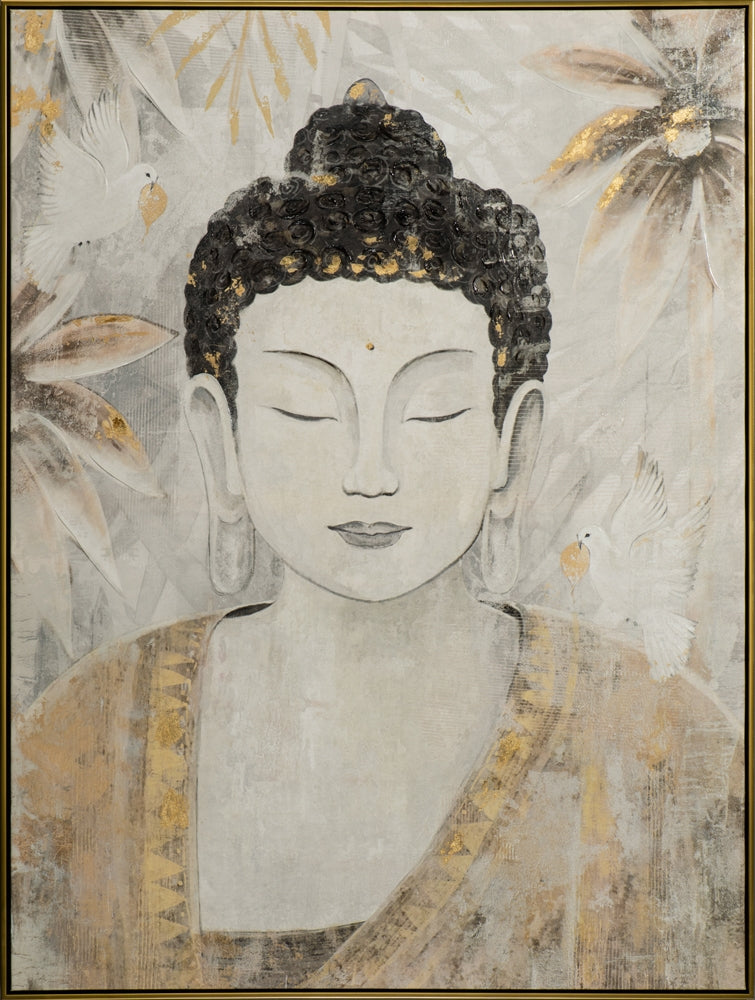Buddha mit Tauben