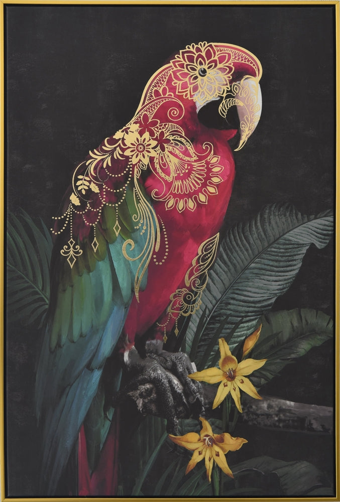 Roter Ornament-Ara