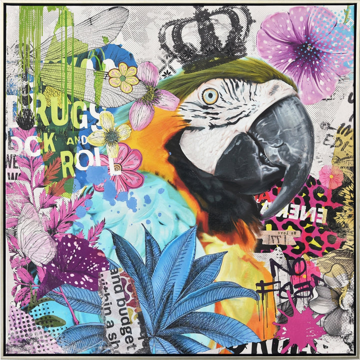 Trendige Ara-Collage