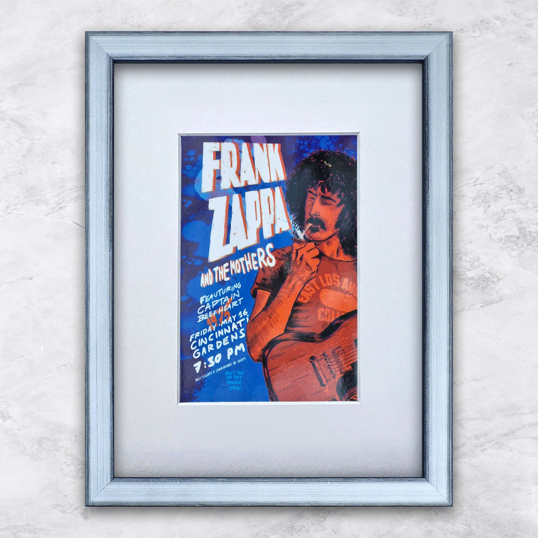 Frank Zappa (1975) | Berühmte Persönlichkeiten Miniprints (Kopie)