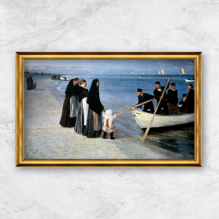 "Ausfahrt der Fischer (Skagen)" | Peder Severin Krøyer