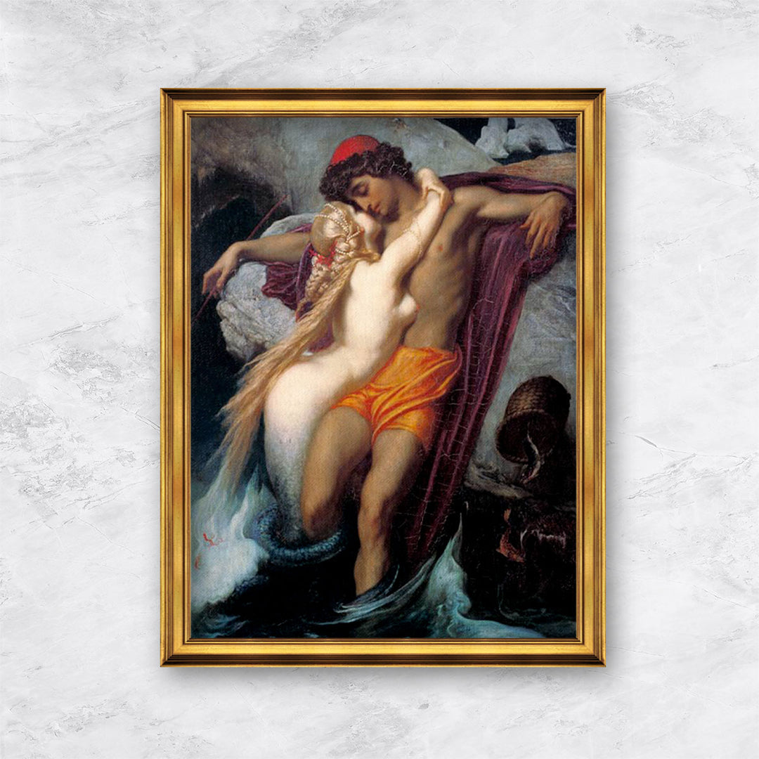 "The Fisherman and the Syren: From a Ballad by Goethe" |  Frederic Leighton