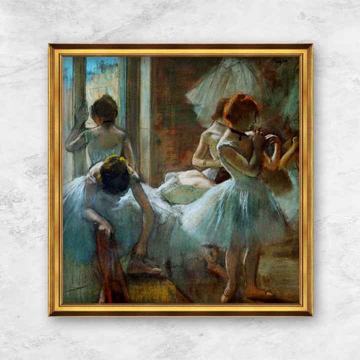 "Blaue Tänzerinnen in der Pause" | Edgar Degas