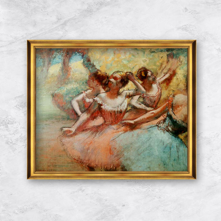 "Vier Ballerinas auf der Bühne" | Edgar Degas