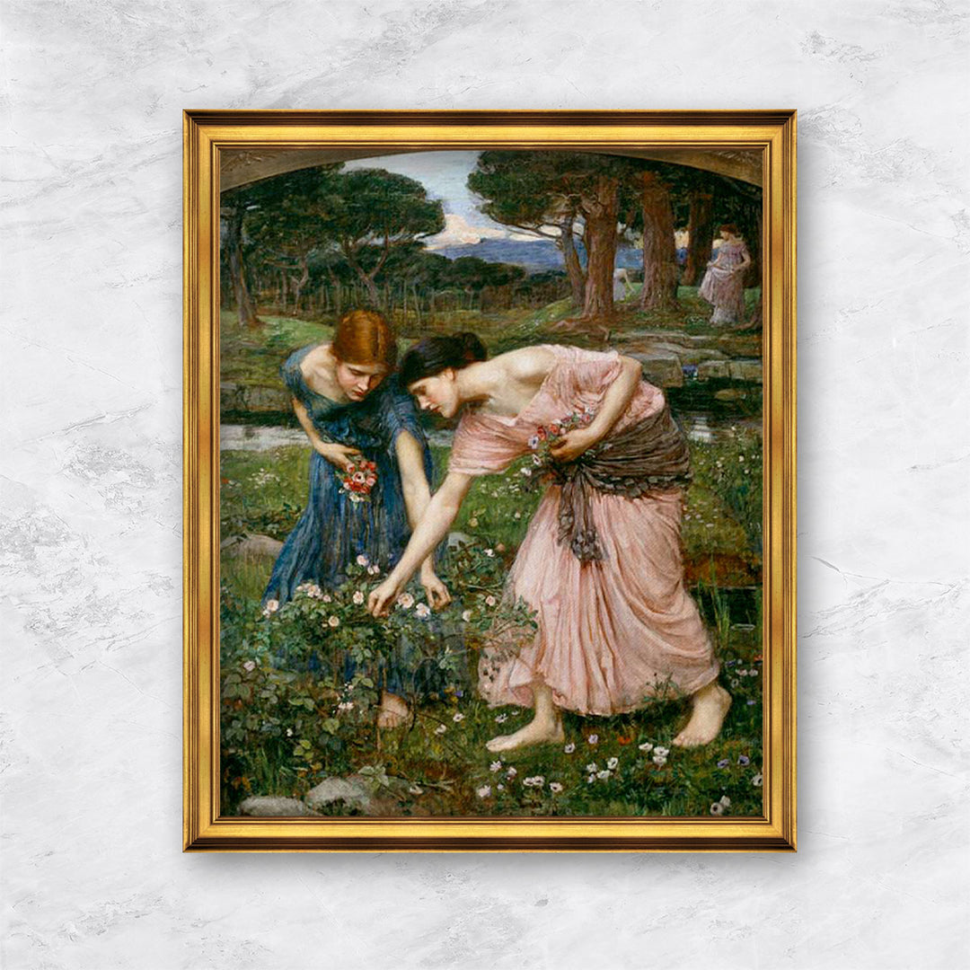 "Gather Ye Rosebuds While Ye May" | John William Waterhouse