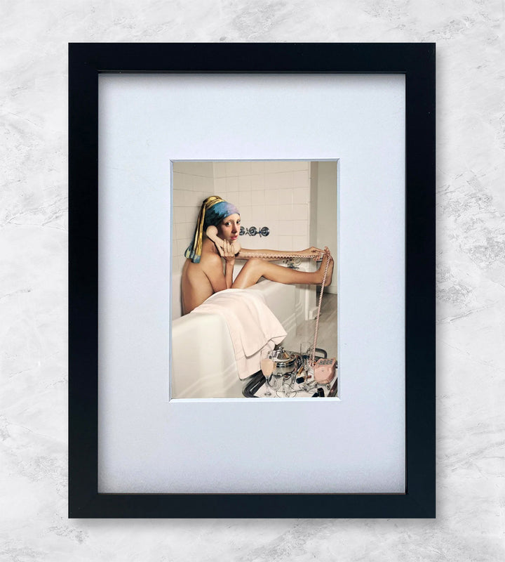 Girl with Pearl Earring Bath time | Popkultur Miniprints