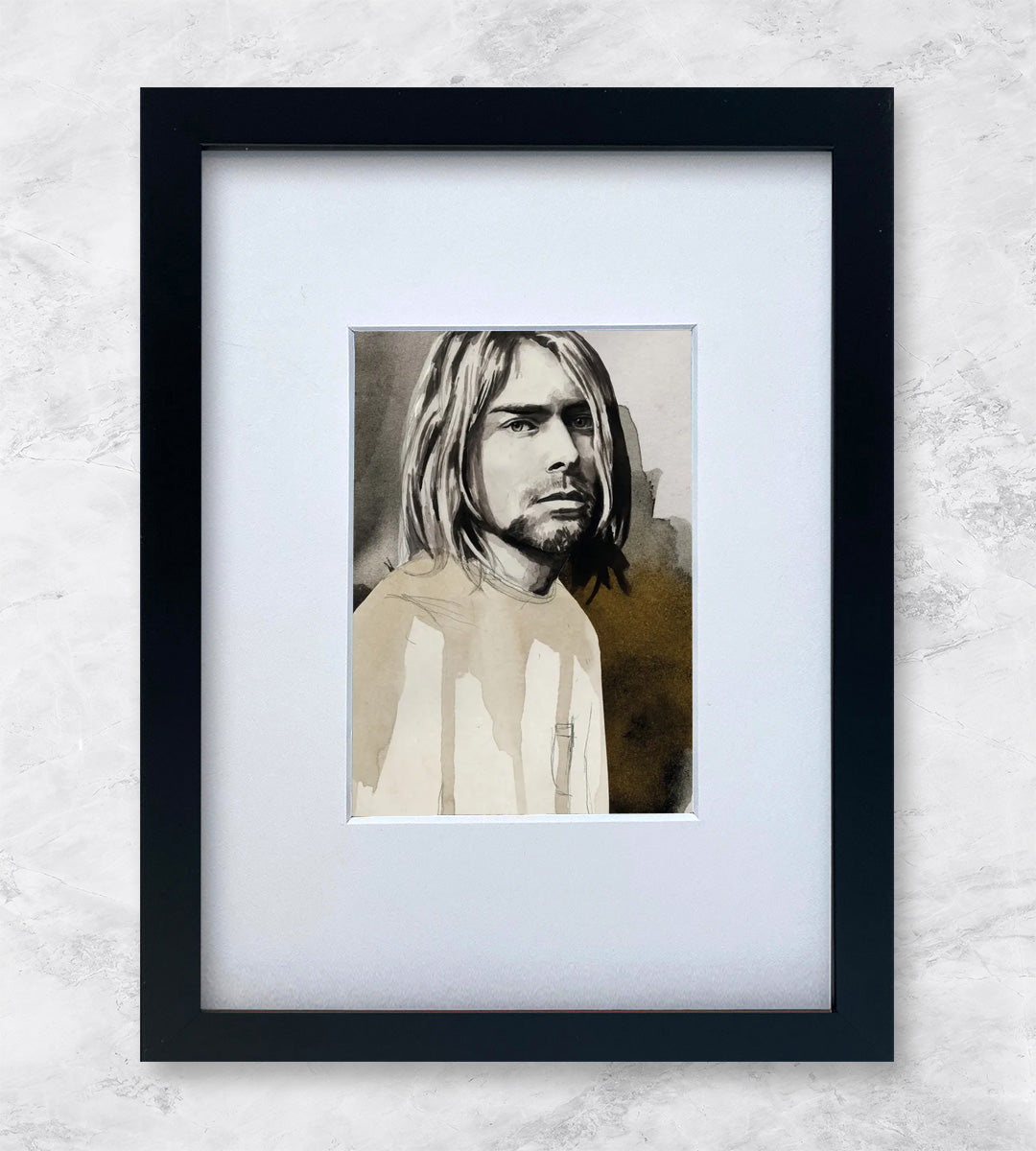 Kurt Cobain | Berühmte Persönlichkeiten Miniprints