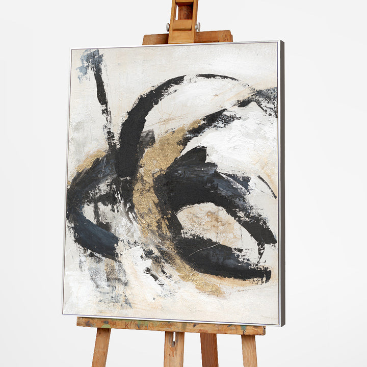 Black & Gold Expression | Acrylgemälde